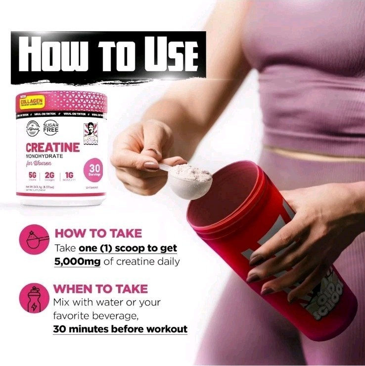 Old School Labs Creatine Monohydrate for Women 240g 8.46oz Unflavored Powder New