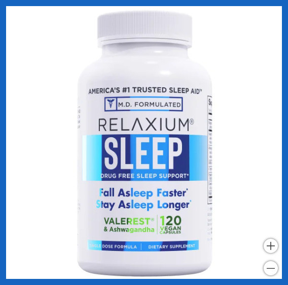 Relaxium Sleep Support 120 Vegan Capsules Melatonin GABA Ashwagandha Magnesium