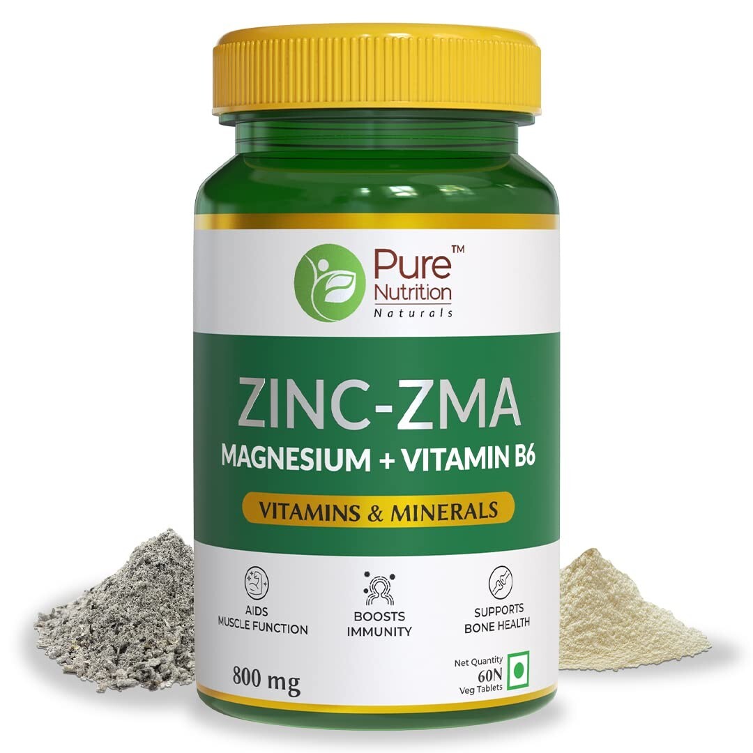 Pure Nutrition Zinc-Zma Tablets (60tab) Free Shipping World Wide