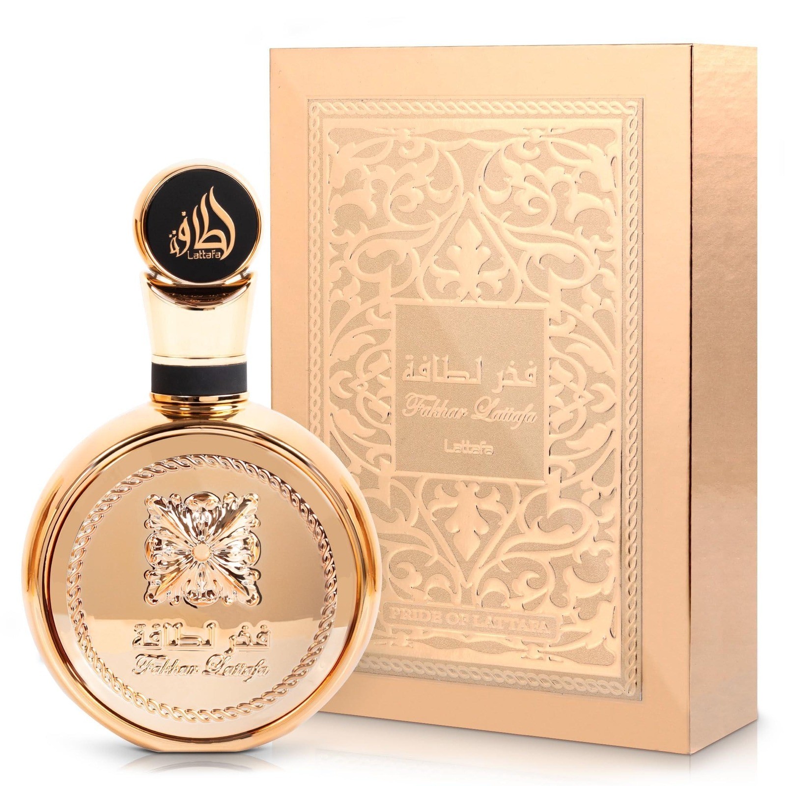 Lattafa Fakhar Gold Extrait – EDP Lasting Unisex, 3.4oz – Floral, Amber, Woody