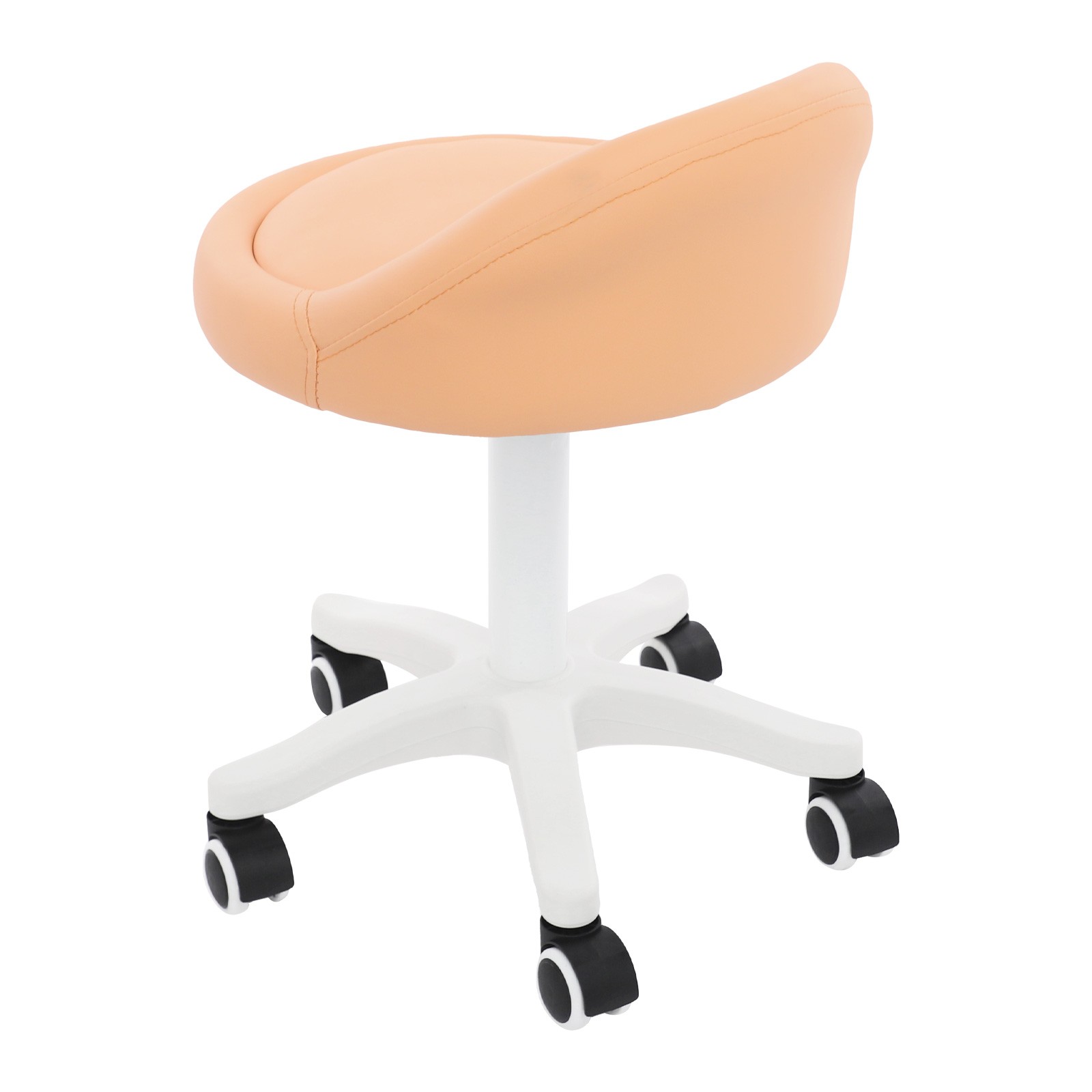 360° Rotation Stool, 48-62cm Height Adjustable Chair, Movable Beauty Salon Chair