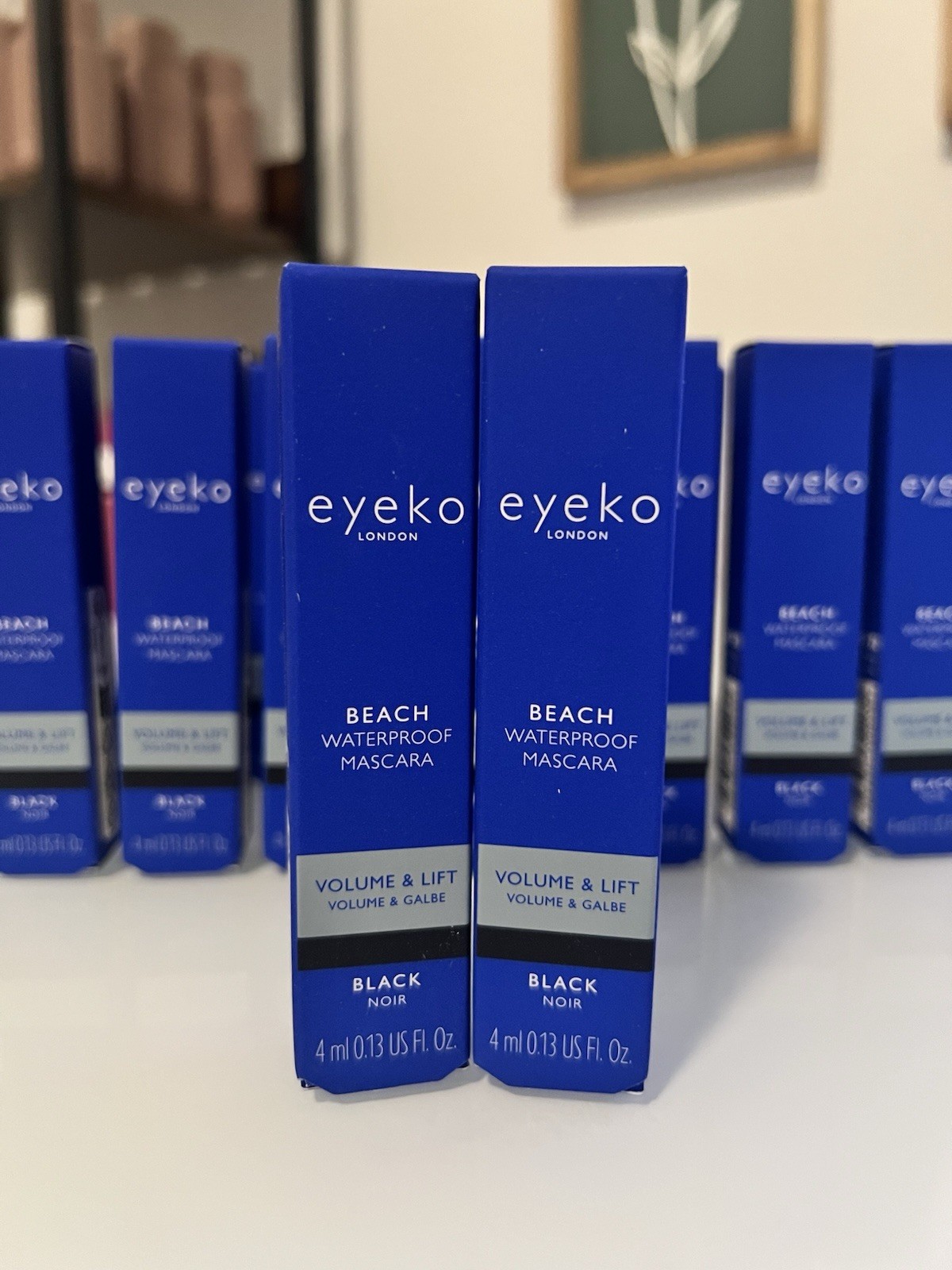2x Eyeko Beach Waterproof Mascara Volume & Lift Black 0.13 fl oz