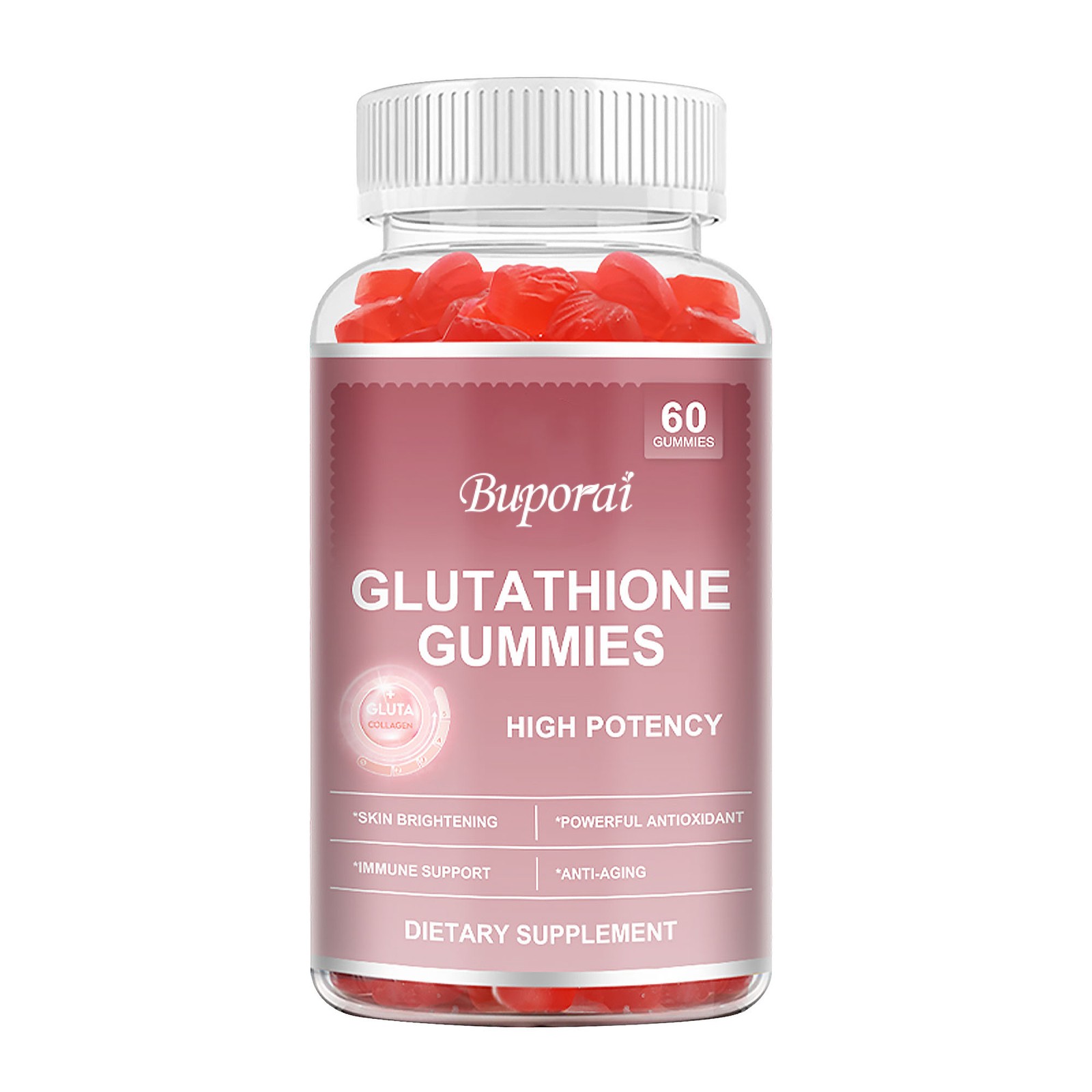 Glutathione Gummies – Collagen,Anti-aging, Skin Whitening, Detox,Anti-wrinkle