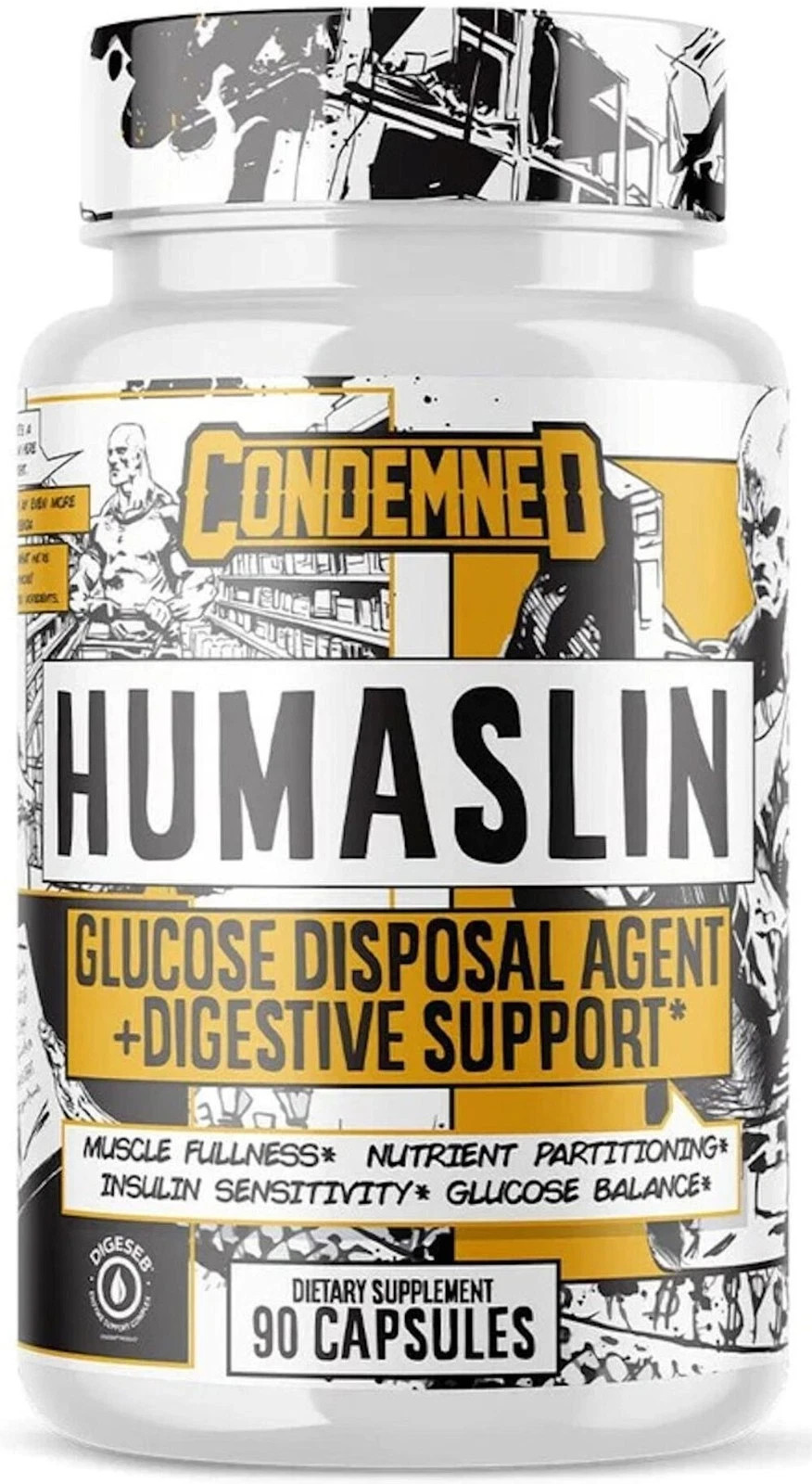 Condemned Labz, Humaslin Glucose Disposal Agent, 30 Servings (90 Capsules)