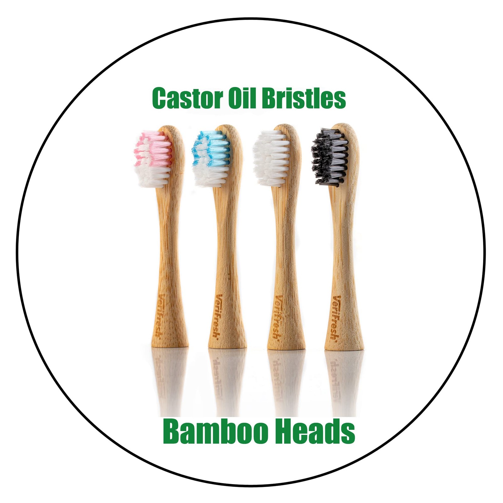 Replacement Toothbrush Heads Compatible with Electric Toothbrushes, 4 Pack
