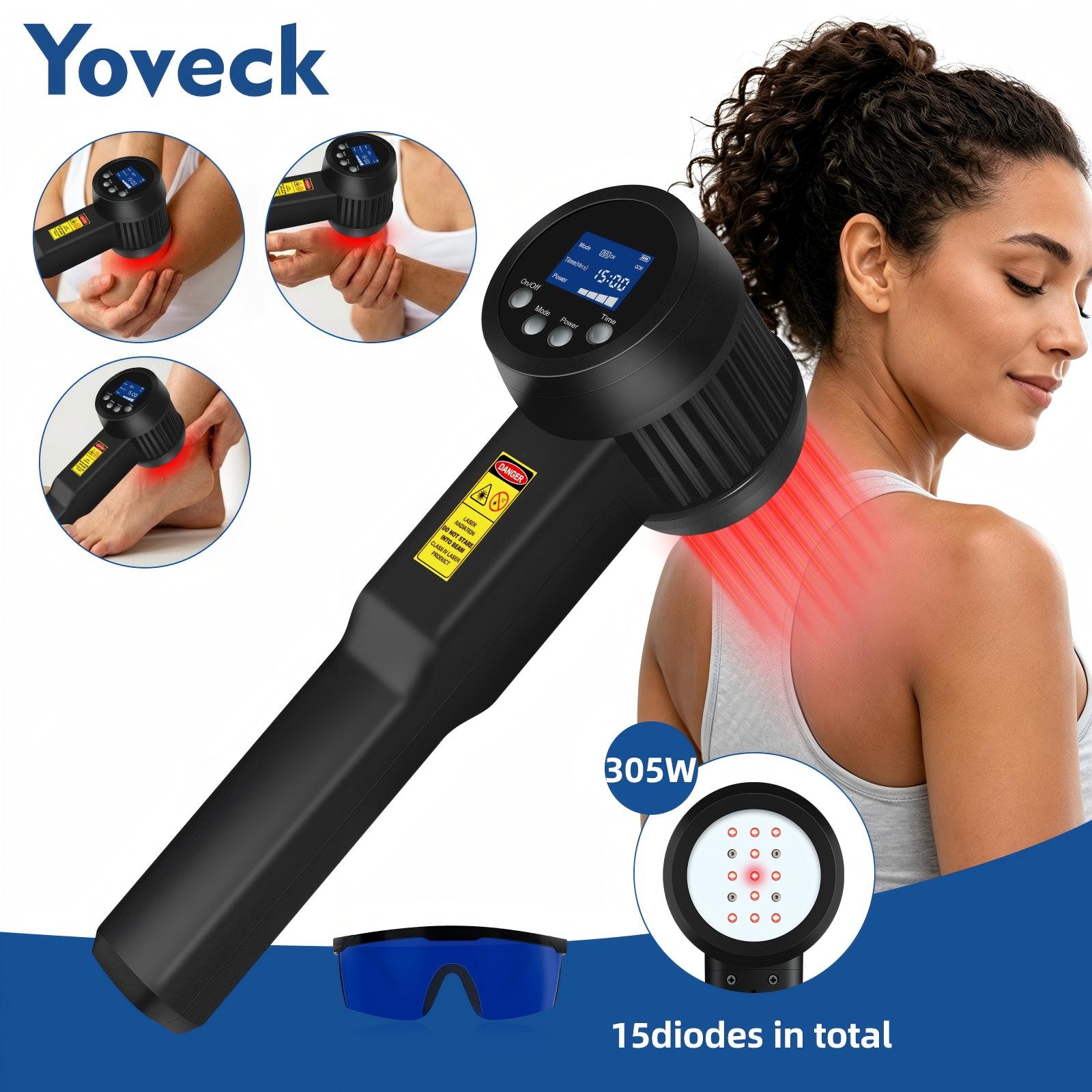 305W Super Pulsed LLLT Laser Therapy 905nm 808nm 660nm for Deep Tissue Repair