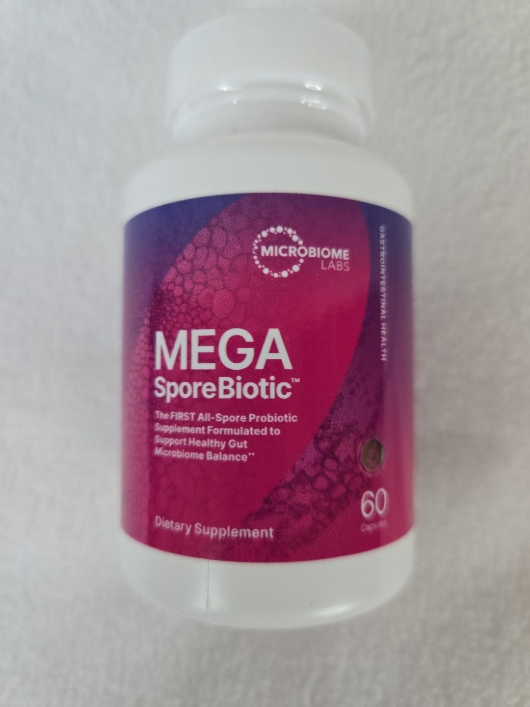 Microbiome Labs Mega SporeBiotic 60 CAPSULES Probiotic SUPER FRESH EXP 01/2028