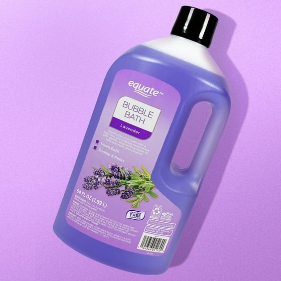 (4 pack) Equate Bubble Bath, Lavender, 64 fl oz
