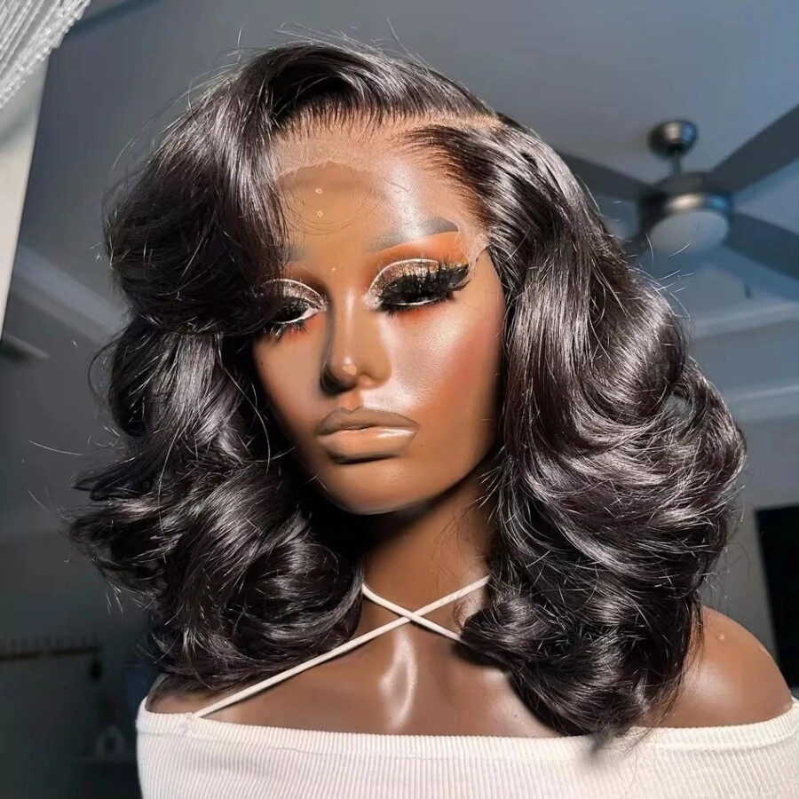 12a Vietnam Hair 200% Density 13*4 Frontal Loose Wave Human Hair Lace Front Wigs