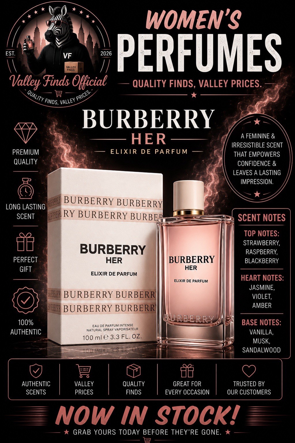 Burberry Her Elixir de Parfum Eau de Parfum Intense Spray 3.3 fl oz Regular