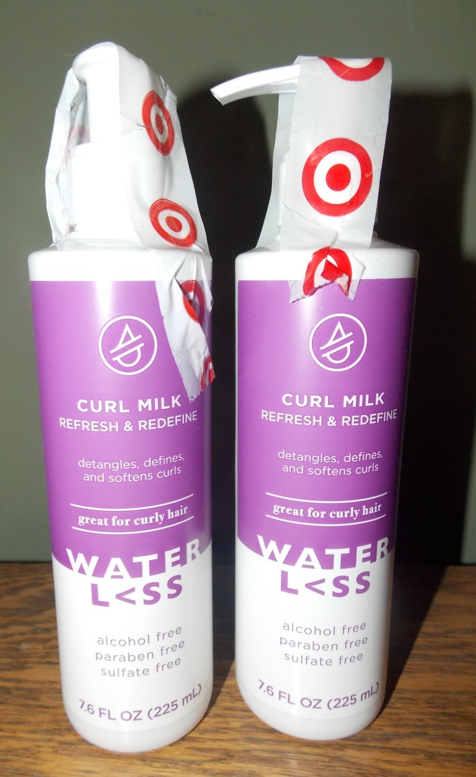 Lot of 2 Waterless Hair Curl Milk Refresh Detangle Soften Curly Frizzy 7.6 oz