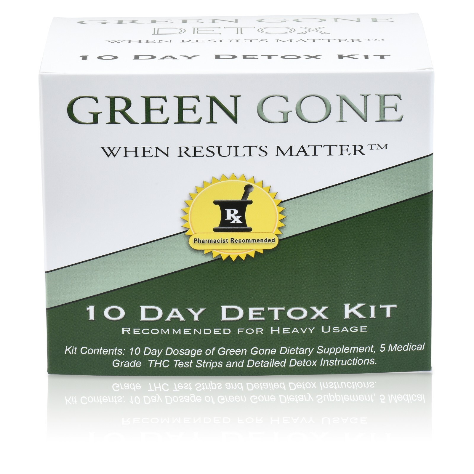 Green Gone Detox 120 Capsule Permanent 10 Day Detox With 5 Test Strips EXP 7/26