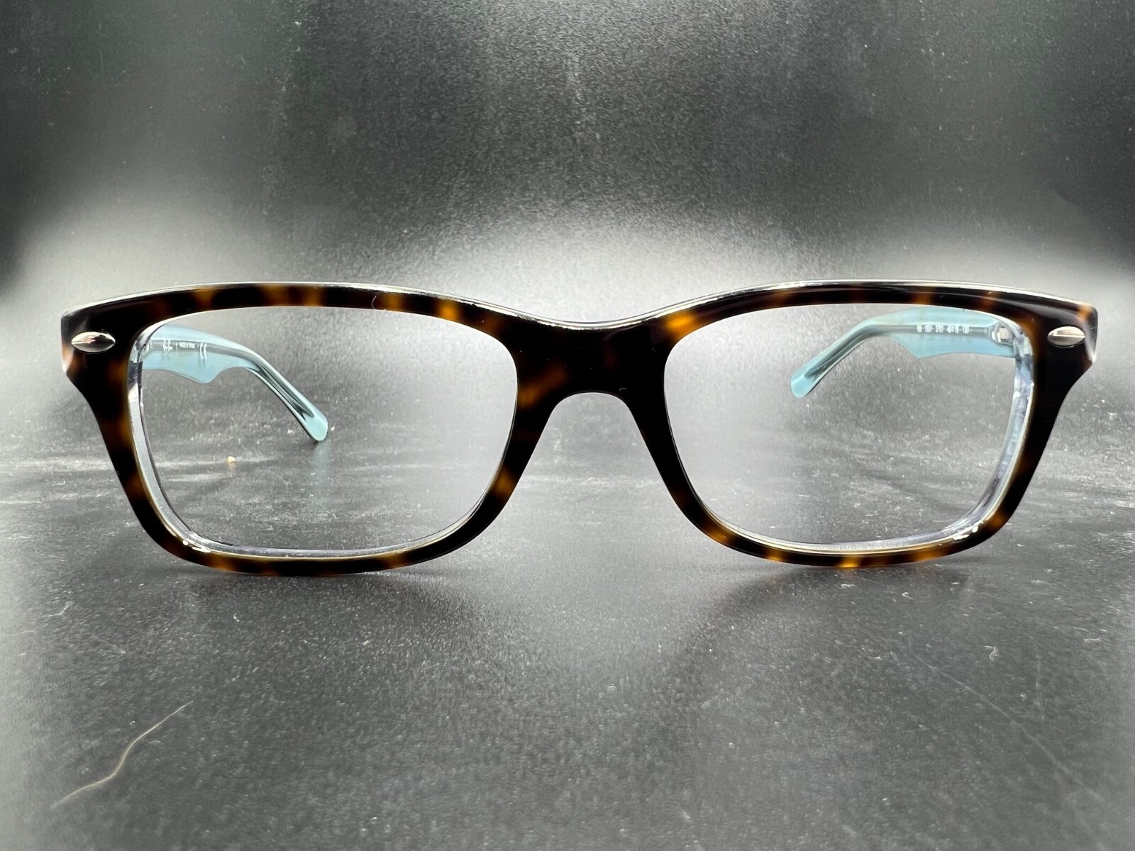 Unisex Youth Ray-Ban Eyeglasses Kids RB1531 Full Frame Square Plastic Blue Brown