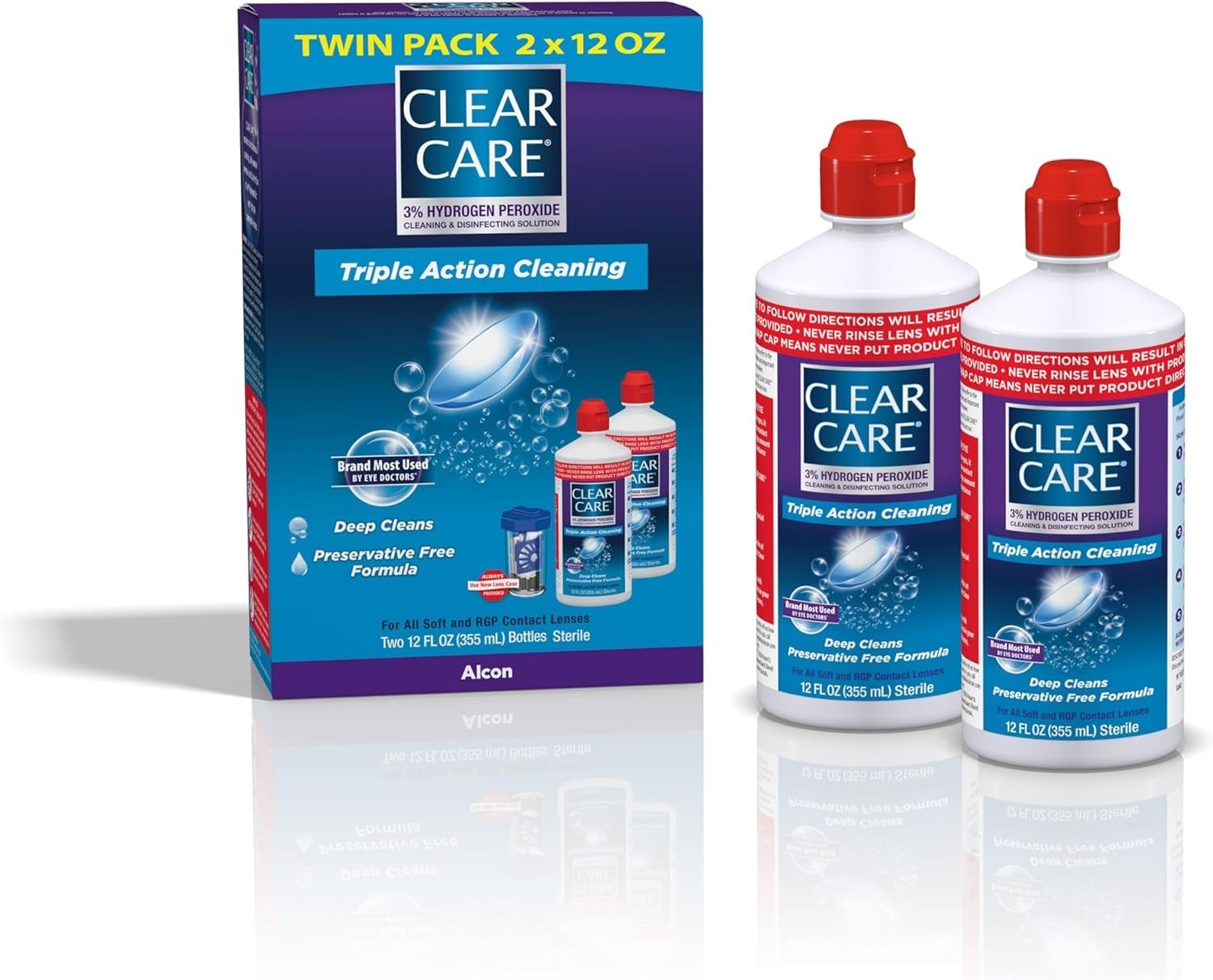 Doctor Recommended Cleaning Solution for Contact Lenses with Exclusive Lens Case
