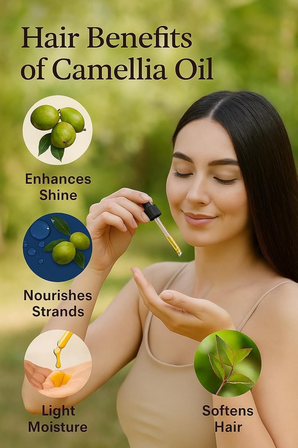 USDA Certified Virgin Organic Camellia Essential Oil Cold Pressed | 4oz Bottle
