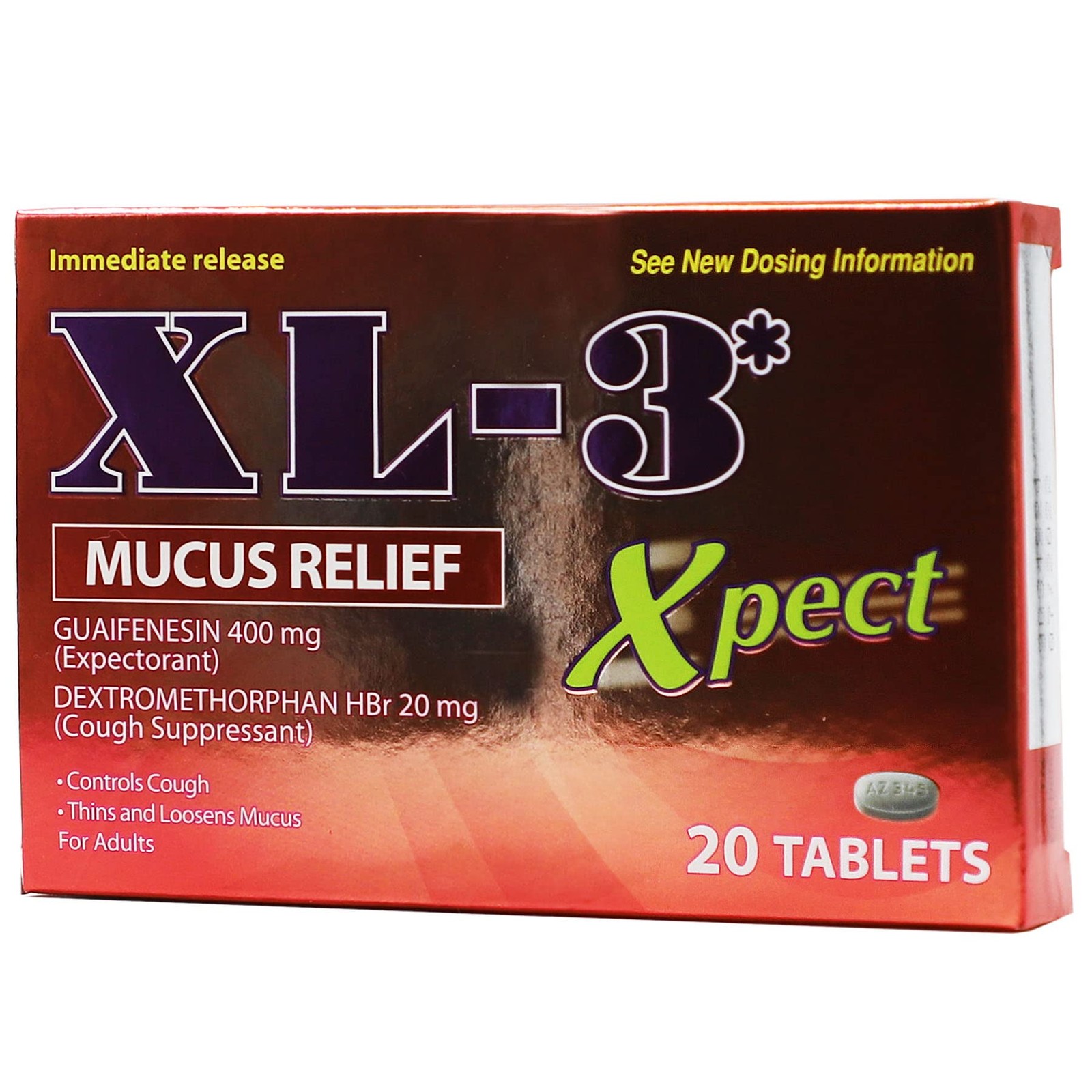 Xpect Mucus Relief Expectorant 20 Tablets Thins Loosens Congestion Cough