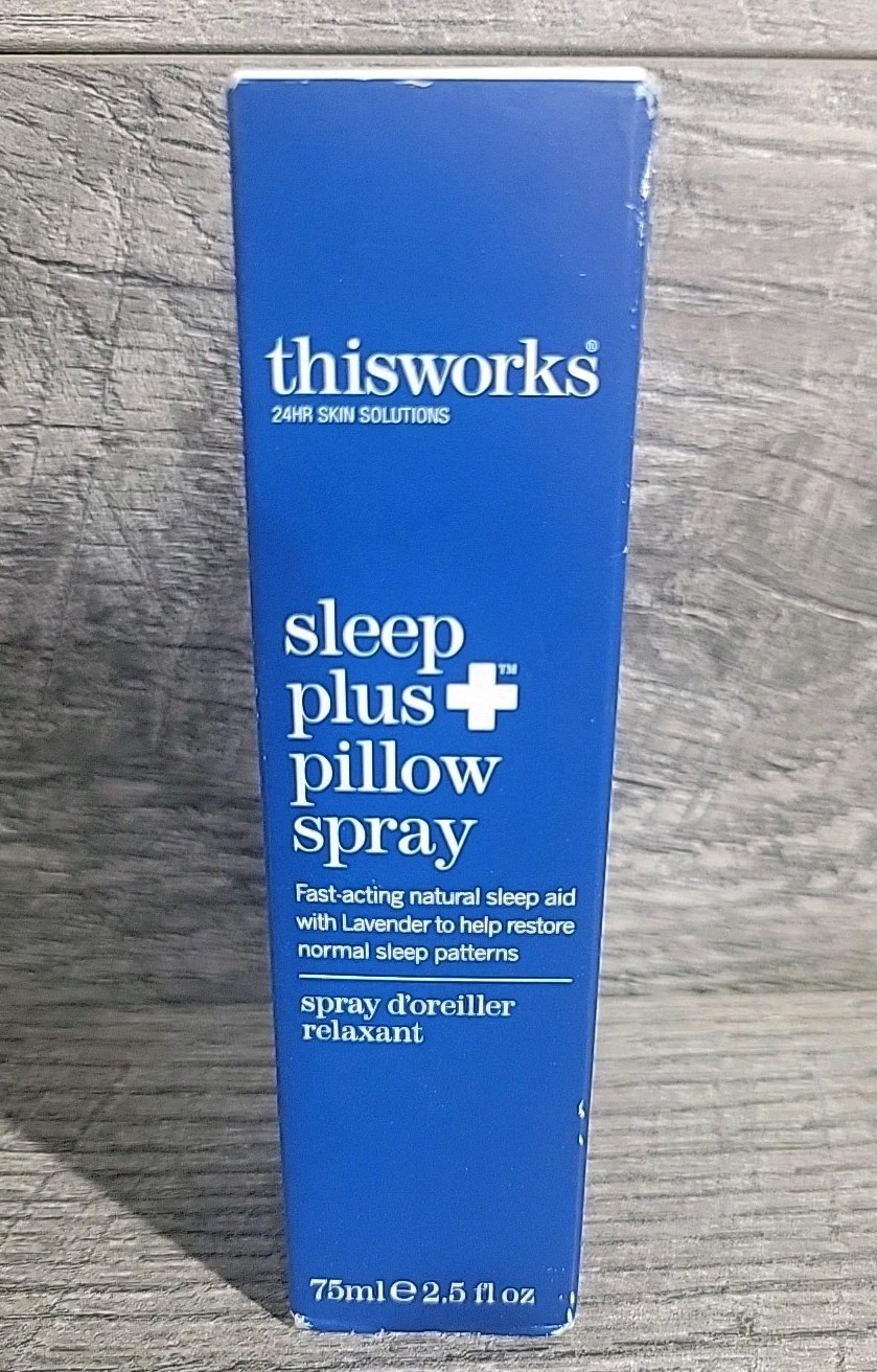 THIS WORKS Sleep Plus Pillow Spray 2.5oz NIB Natural Sleep Aid Lavender