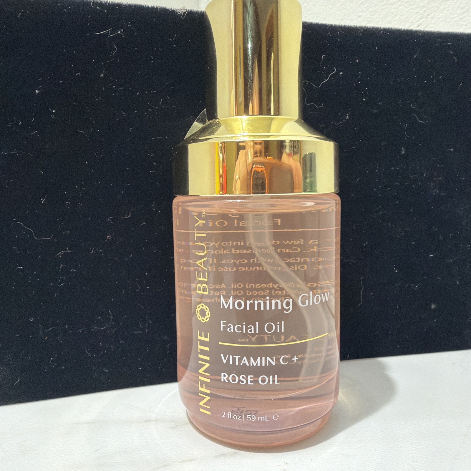 Infinite Beauty Morning Glow Facial Oil Vitamin C + Rose Oil 2 fl oz New