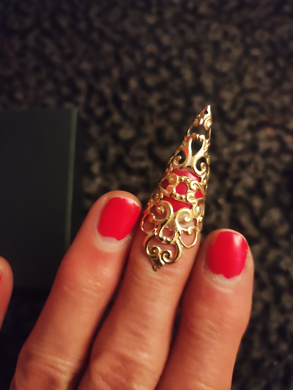 Adjustable Designer Metal Fingernail Tip Bling For Fun