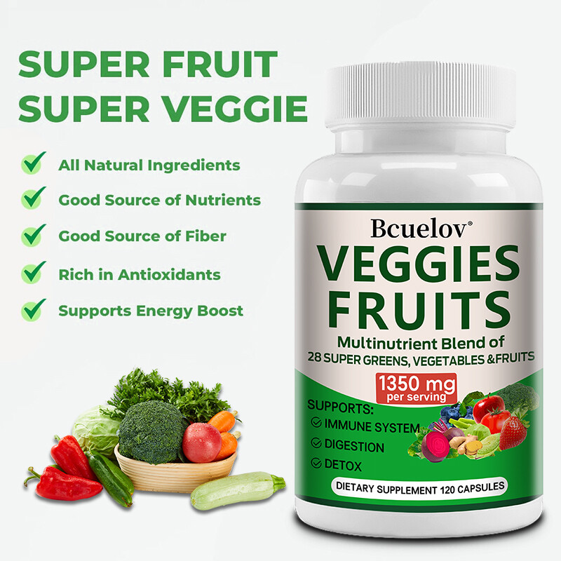 Fruit and Vegetable Supplements – 28 Superfood Fruit and Vegetable Vitamins