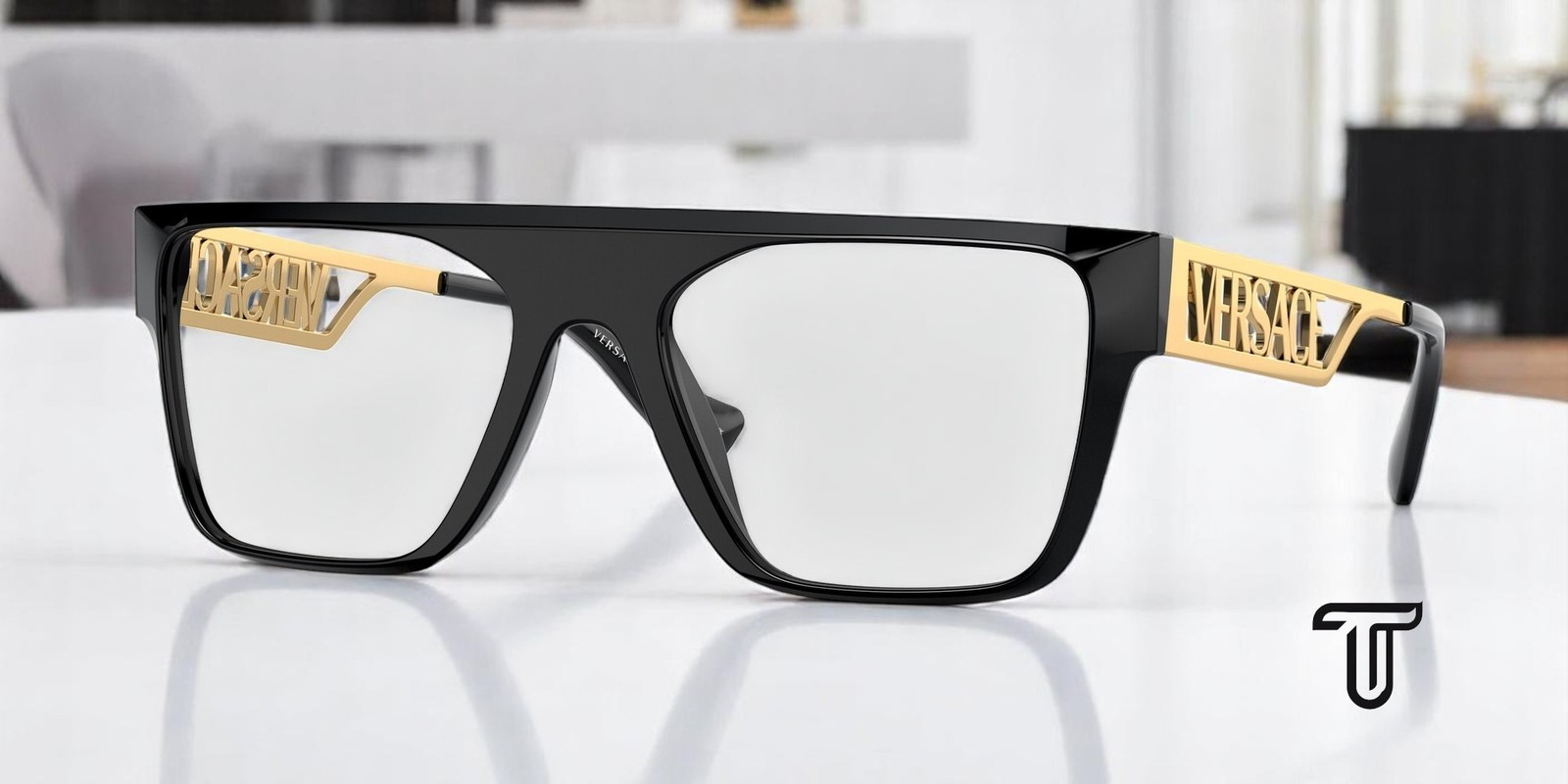 VERSACE VE3326U GB1 Black Demo Lens 55 mm Men’s Eyeglasses