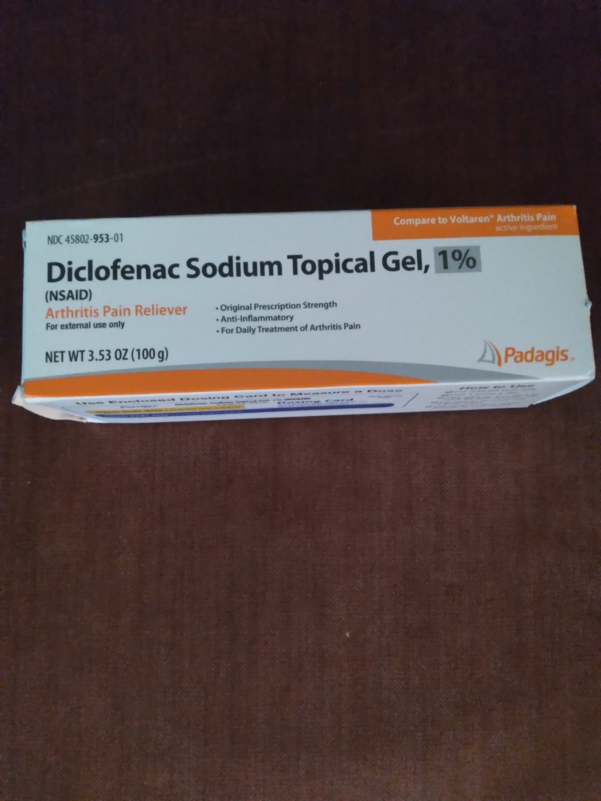 ARTHRITIS PAIN RELIEVER DICLOFENAC SODIUM TOPICAL GEL 1% ANTI INFLAMMATORY NEW