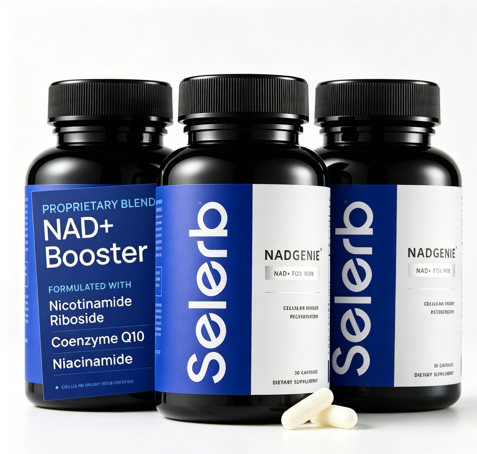 3BOTTLES Men-With Liposomal-NAD+,CoQ10, for Supplement Selerb NAD+ L-Carnitine