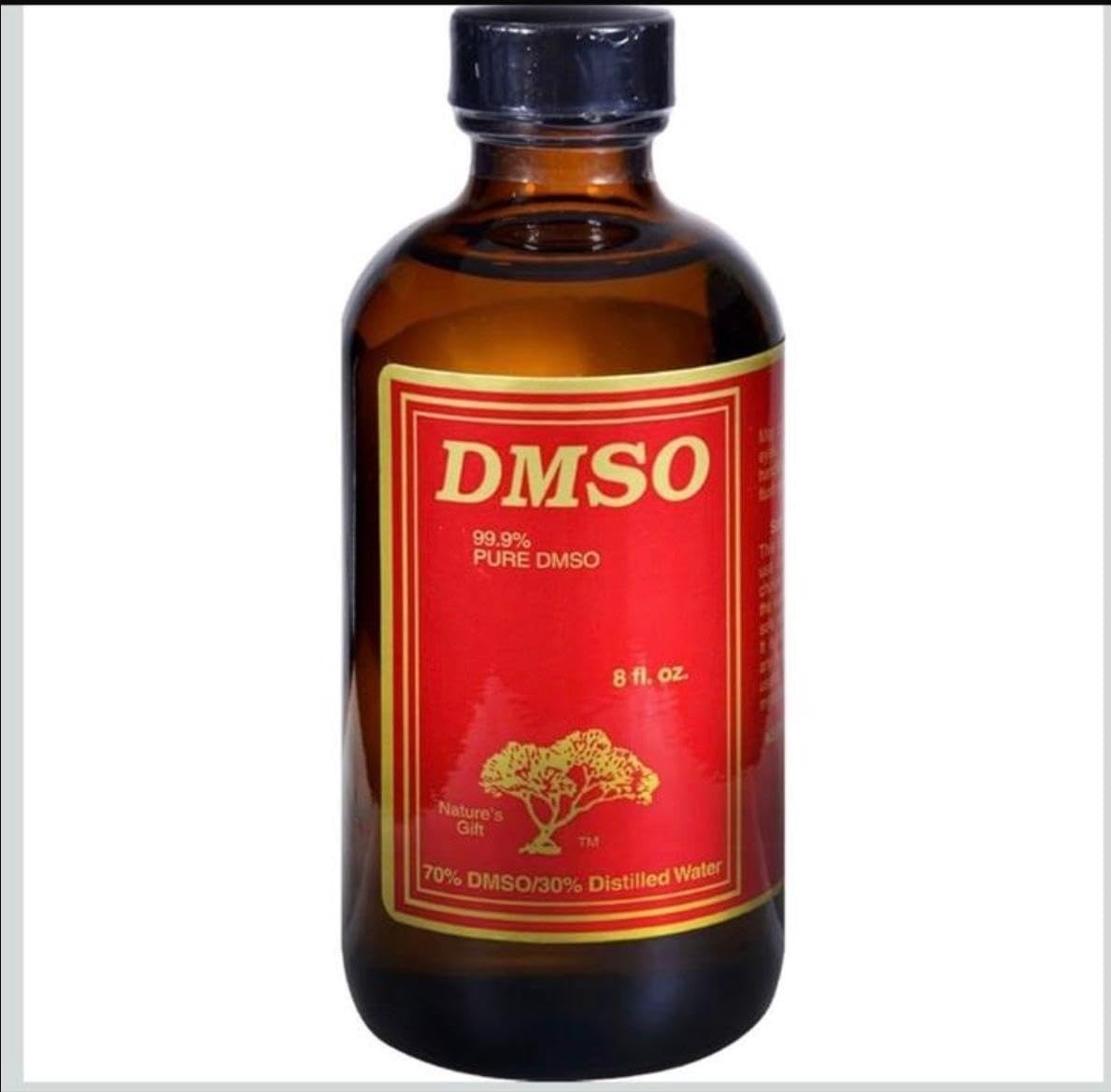 99.9% Pure DMSO Liquid; 70% DMSO / 30% Distilled Water – 8 fl. Oz (Pack of 2)