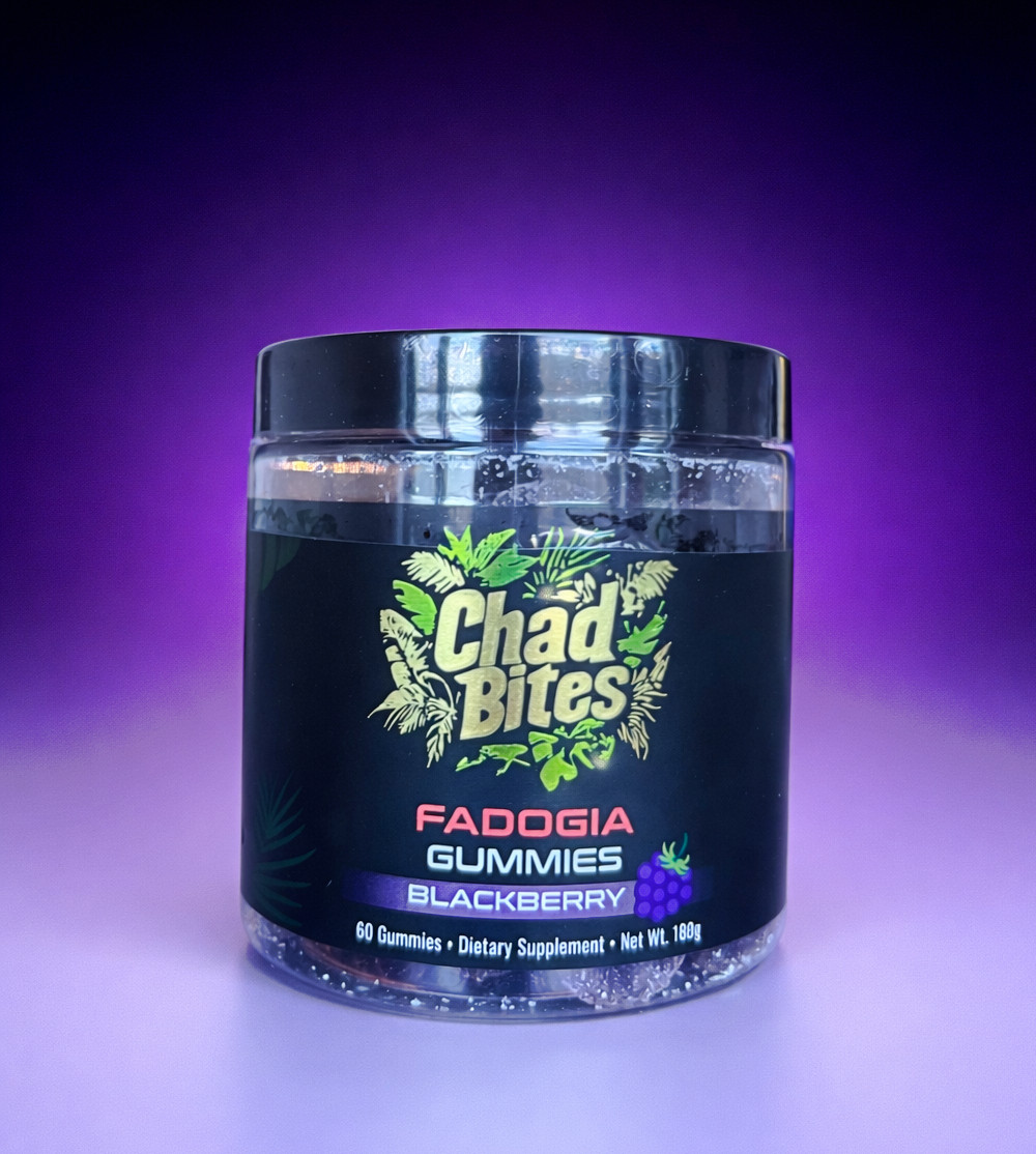 CHAD-BITES Fadogia Gummies – BLACKBERRY 60ct – 1 Month Supply! *AUTHENTIC!* 💪
