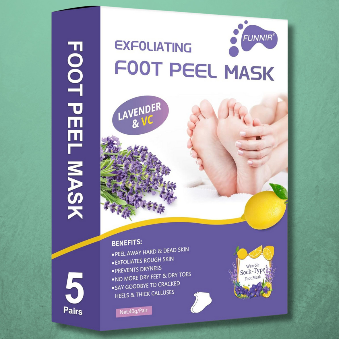 10pcs Exfoliating Foot Peel Mask Baby Soft Feet Remove Dead Skin Calluses Socks