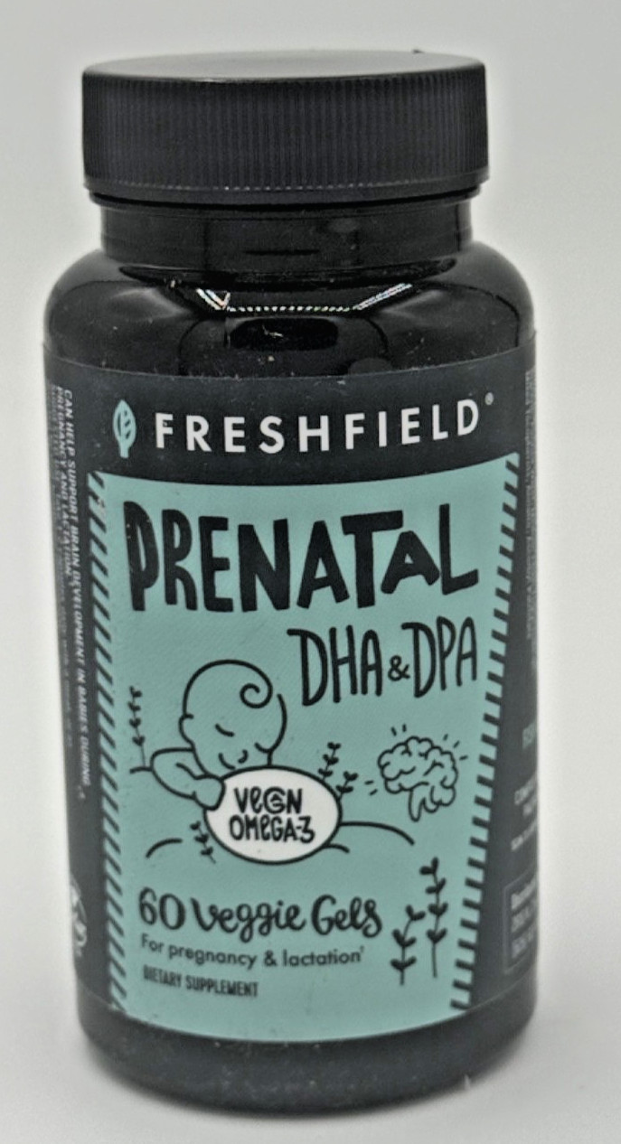 Freshfield Prenatal Vegan Omega 3 DHA Sustainable Carrageenan Free 05/2028