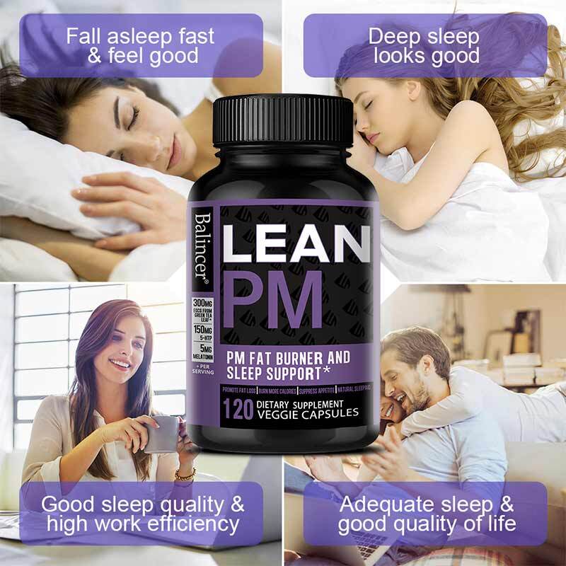 Lean Pm Nighttime Fat Burning Sleep Aid Supplements Improve Mood 120 Pills