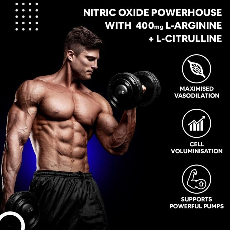 Enhance Athletic Performance Nitric Oxide Capsules Stimulat Physical Potential