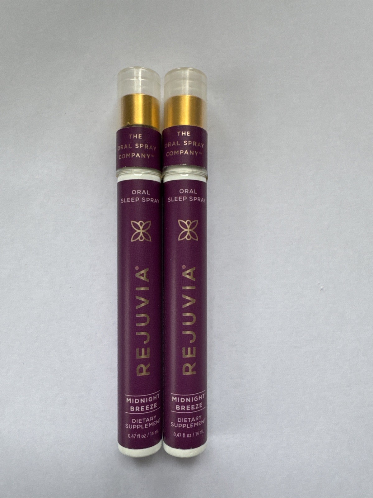 2 Rejuvia Midnight Breeze Oral Sleep Spray .47oz/14ml New & SEALED No Box