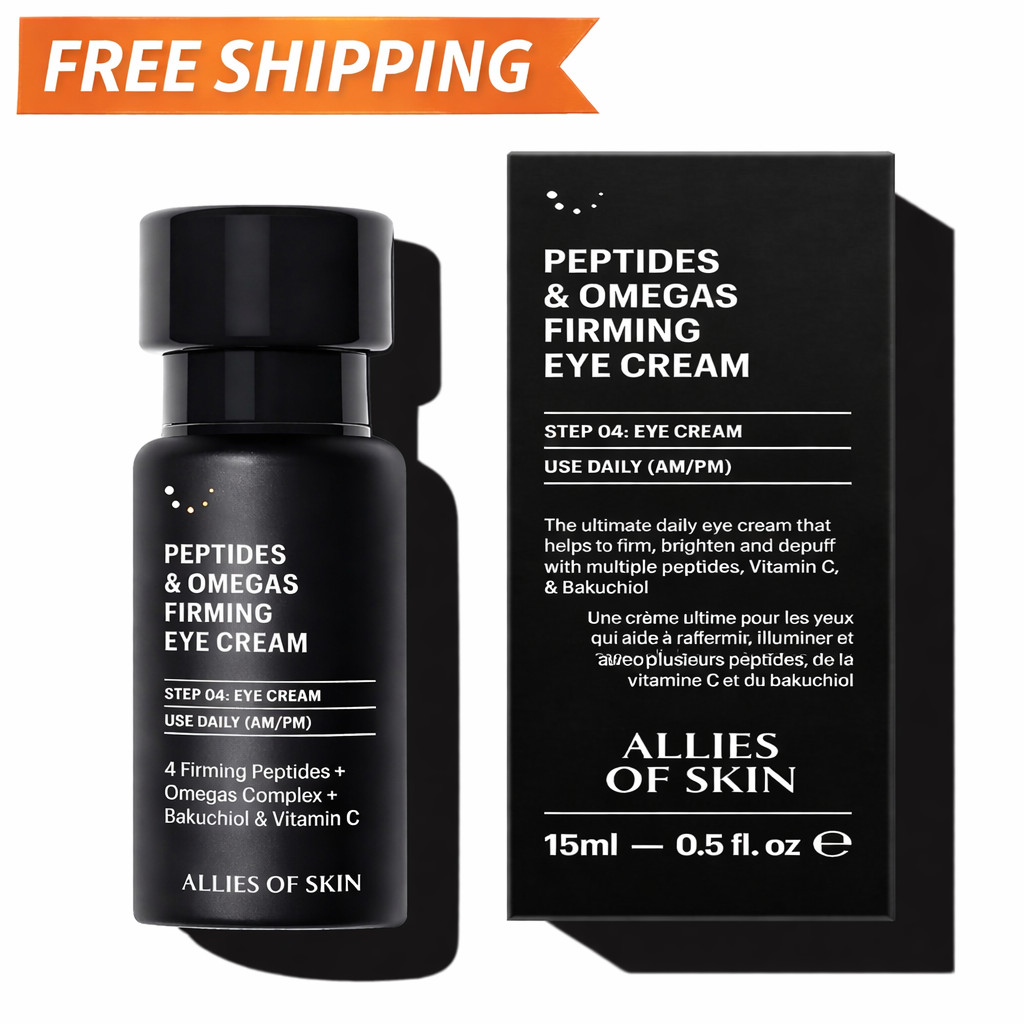 Allies of Skin Peptides & Omegas Firming Eye Cream 15ml Anti Aging NEW