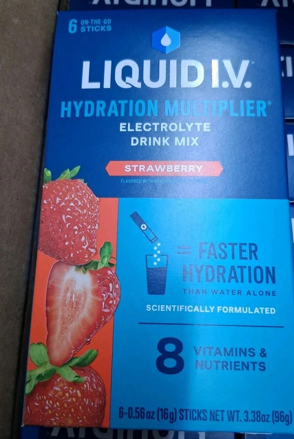 Liquid I.V.Strawberry Hydration Multiplier®Powdered Electrolyte Drink Mix 36 pck