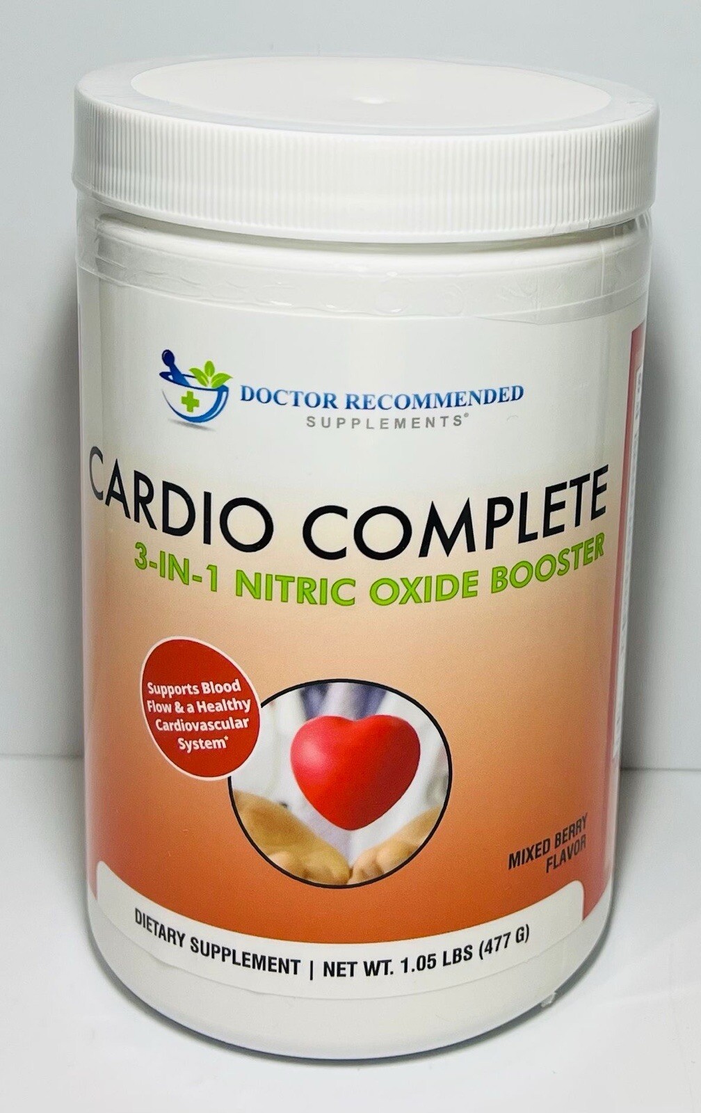 Cardio Complete – Heart Health Support Powder Supplement – 3-in-1 Nitric Oxid…