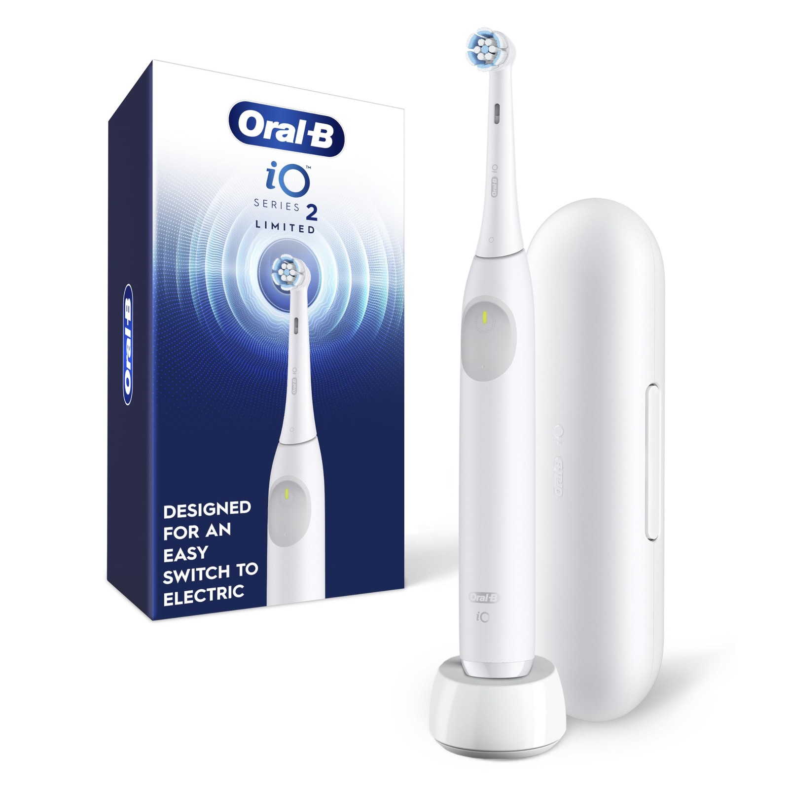 Oral-B Rechargeable Electric Toothbrush, iO 1 Count (Pack of 1), Pure White