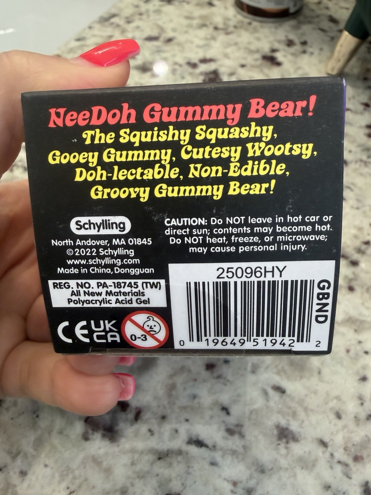 NEE DOH Gummy Bear 100%AUTHENTIC, Orange Squishy Toy. Brand New, FAST SHIP!!