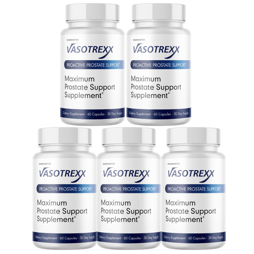 Vasotrexx Maximum Prostate Support Supplement – 5 Bottles