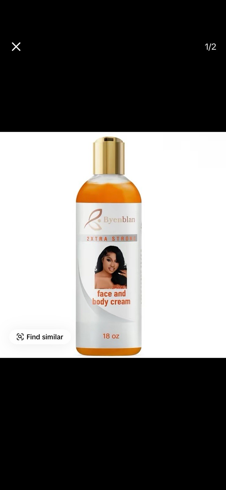 Byenblan 2XTRA Strong Face & Body Cream Moisturizer Daily Use 18 oz