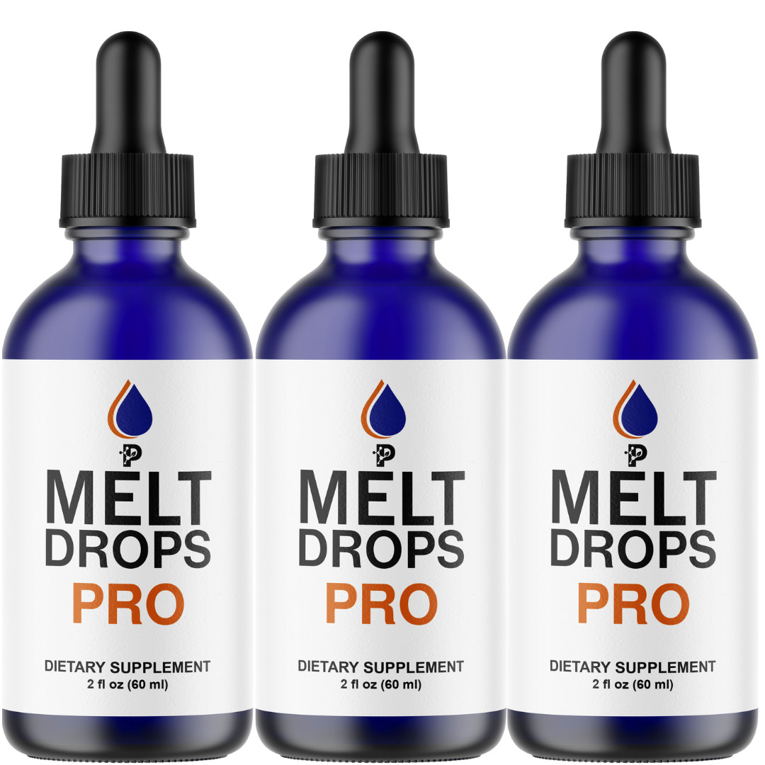 Melt Drops Pro for Weight Loss – Premium Fat Burning Support – 3 Bottles
