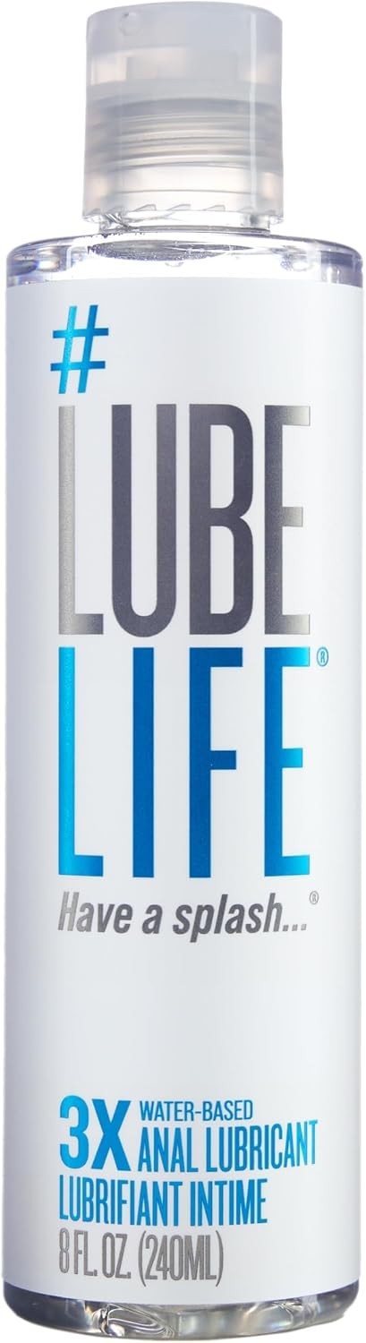 LUBELIFE Water Based 3X Anal Lube Personal Lubricant Toy Condom Safe 8 oz