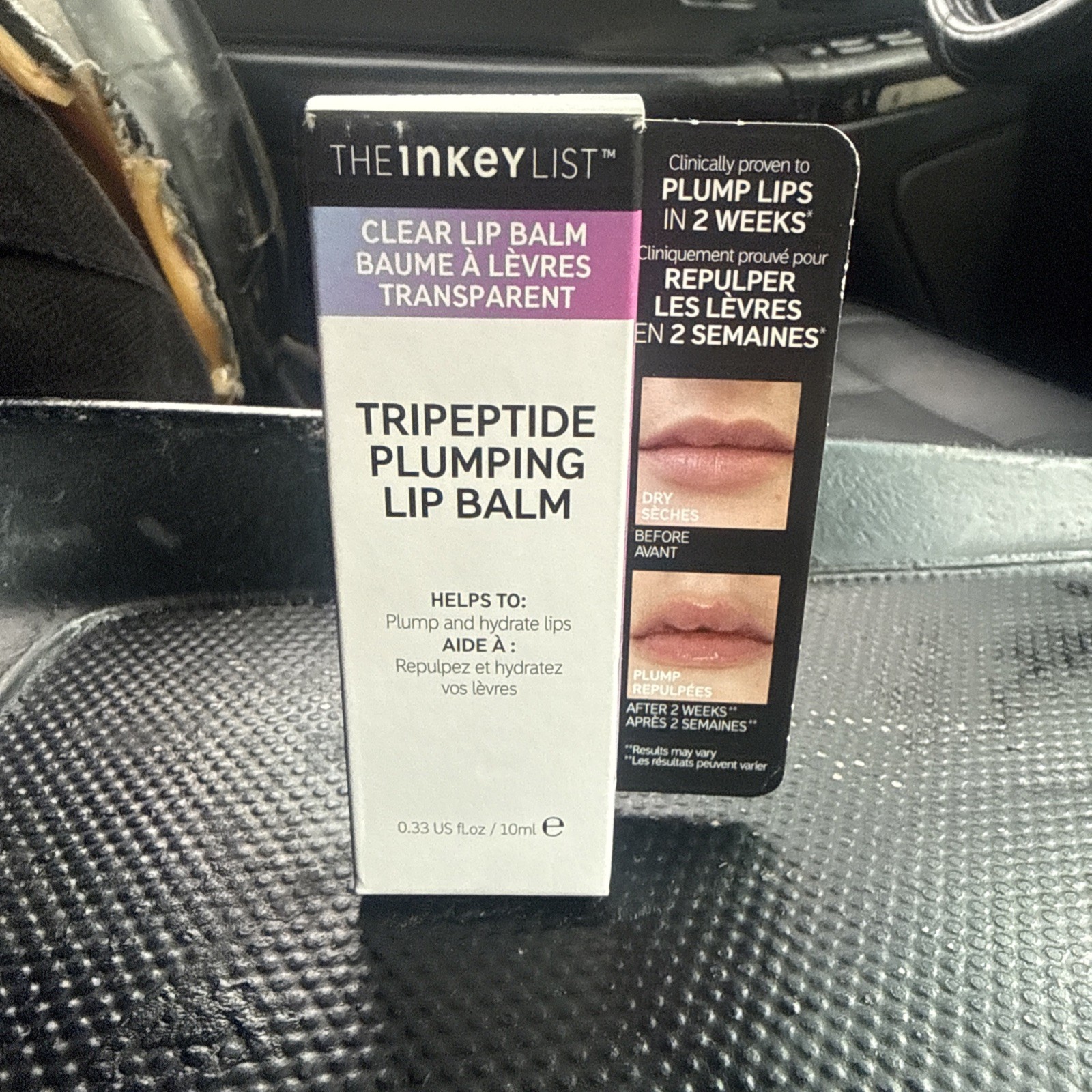 Inkey List Tripeptide Plumping Lip Balm Clear .33 Fl Oz New In Box