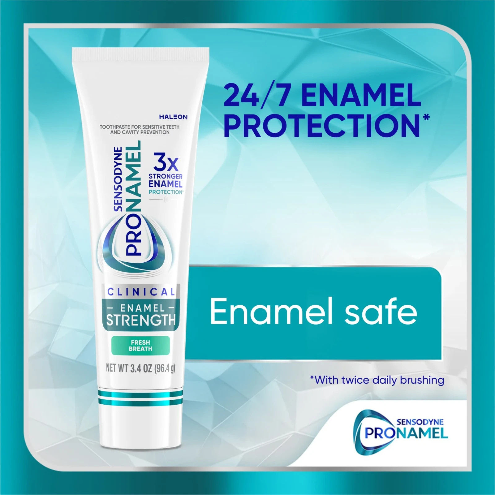 2 Pack Sensodyne Pronamel Clinical Enamel Strength Toothpaste 3.4oz New Sealed