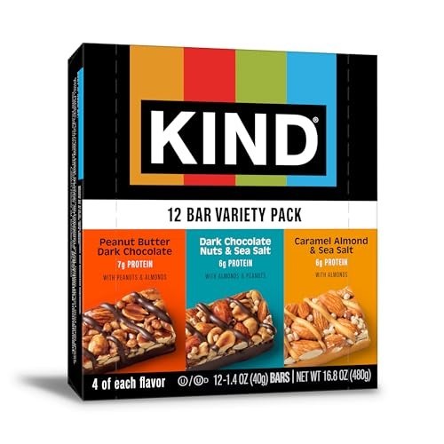 Healthy Snack Bars Variety Pack – Gluten Free, Low Sugar, High Fiber, Mixed Nut