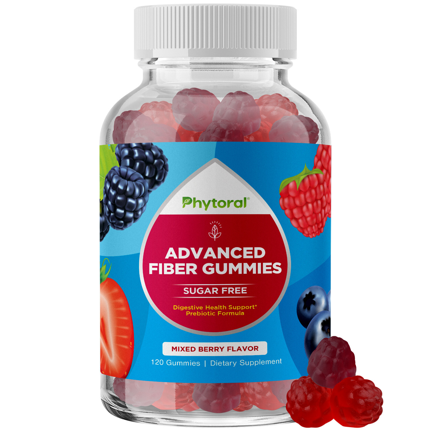 Fiber Gummies for Adults Sugar Free – Prebiotic Fiber Supplement Gummies