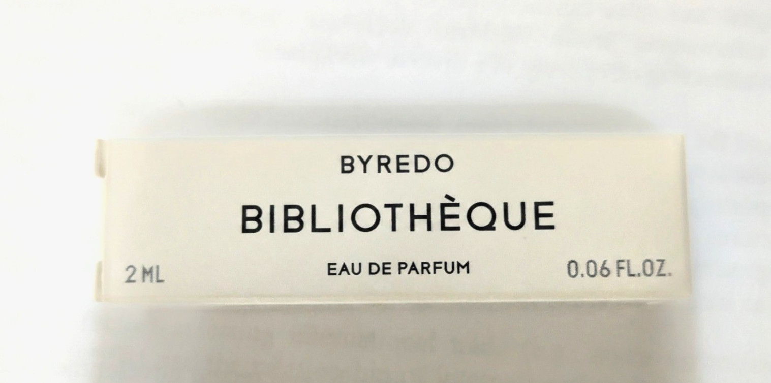 Byredo Bibliotheque Eau de Parfum EDP Sample Spray .06oz 2ml New in Box Perfume