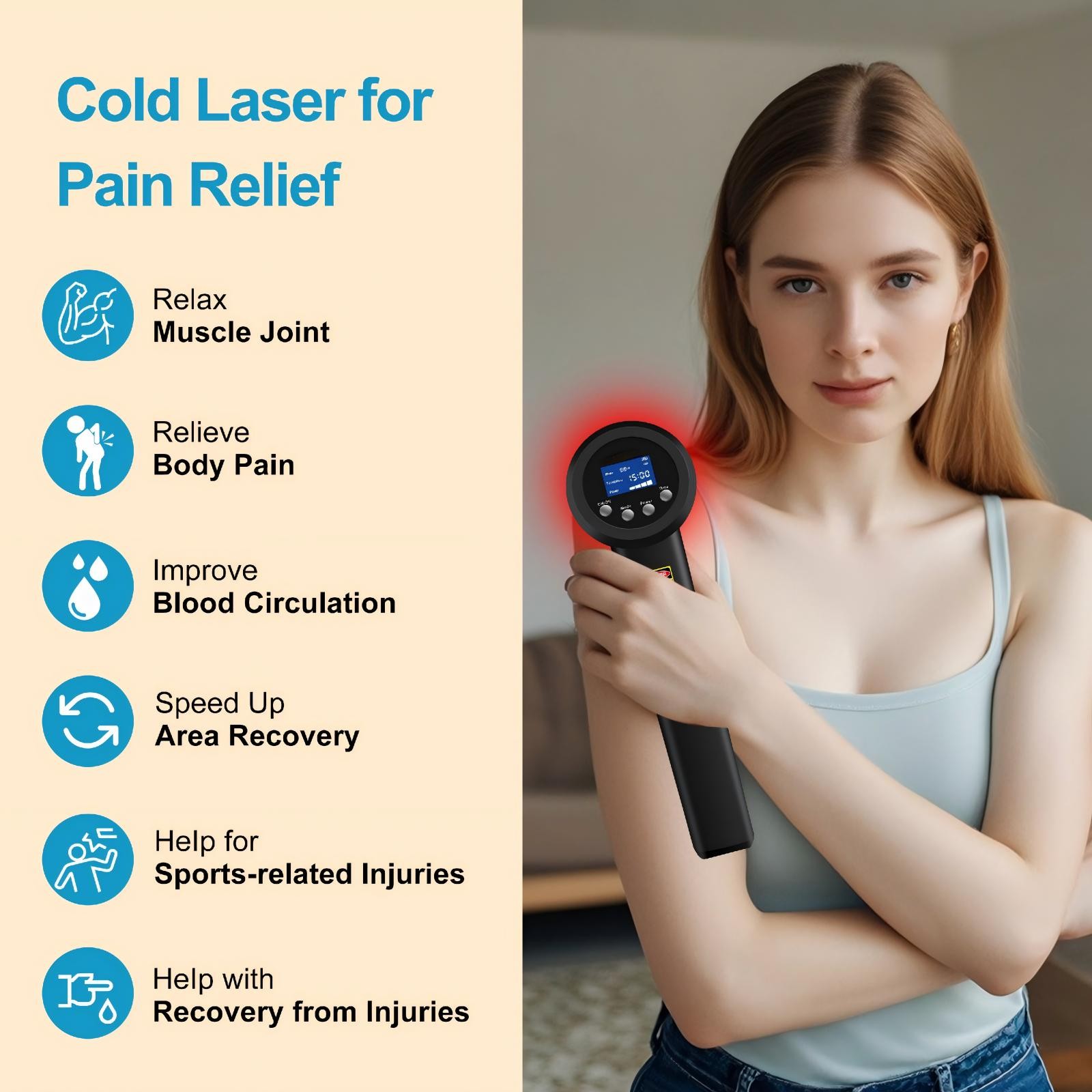 305W Super Pulsed Laser Therapy Device 905nm 808nm 660nm for Ligament Tears