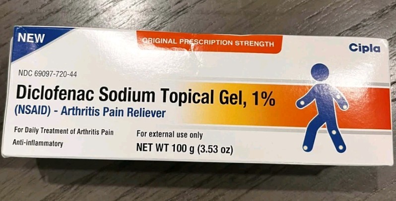 Diclofenac Sodium Topical Gel for Targeted Arthritis Pain Relief 1% Exp 02/2028